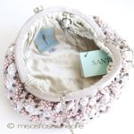 SANTI サンティ　バッグ ピンク・パールのお花