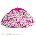 ＳＡＮＴＩサンティ　バッグ 針刺繍の花（Pink）