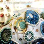 SANTI サンティ クラッチ ブルー花火