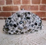 SANTI サンティ クラッチ ジュエルパール