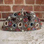 SANTI サンティ クラッチ 　モロッコ ビジュー