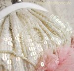 SANTI サンティ クラッチ ピンクフラワー（大）