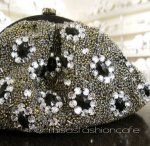 SANTI サンティ クラッチ 　ジュエル・フラワー