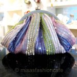 SANTI サンティ クラッチ 　ストライプ