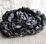 SANTI サンティ クラッチ シフォン レオパード