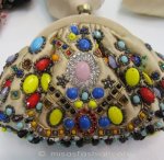 SANTI サンティ クラッチ 　エスニック・ビジュー