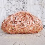 SANTI サンティ クラッチ 　ハートジュエル