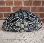 SANTI サンティ クラッチ クリスタルビジュー