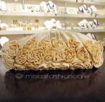 SANTI サンティ クラッチ 　ローズ・Lサイズ