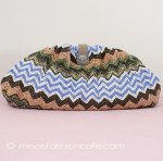 SANTI サンティ クラッチ 　ジグザグ サマー