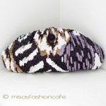 SANTI サンティ クラッチ ゴールドｘパープル