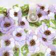 （画像用） SANTI サンティ クラッチ 薄紫のお花（Lサイズ）