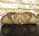 SANTI サンティ クラッチ バタフライ・ゴールド