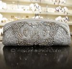 SANTI サンティ クラッチ バタフライ・シルバー