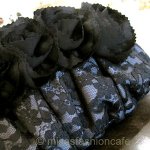 SANTI サンティ クラッチ フラワーレース