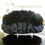 SANTI サンティ クラッチ フラワーレース