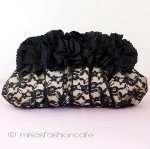 SANTI サンティ クラッチ 再販!フラワーレース