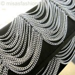 SANTI サンティ クラッチ チェーン ドレープ