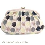 ＳＡＮＴＩサンティ　バッグ ドット柄　ヌーディー