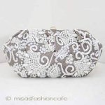 SANTI サンティ クラッチ キャッツアイ・ビジュー