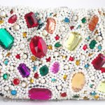 ＳＡＮＴＩサンティ クラッチ 豪華パール＆ビジュー