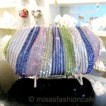 SANTI サンティ クラッチ ストライプ