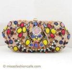 SANTI サンティ クラッチ モロッコ・ビジュー