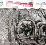 SANTI サンティ クラッチ 　立体サイドフラワー