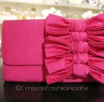 SANTI サンティ クラッチ リボン（ピンク）