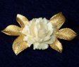 （画像用） 象牙アイボリー　ブローチ