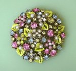 ART刻印　花畑ブローチ