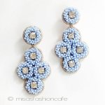 ＳＰＡＲＫＬ　ピアス ブルー・フローラル