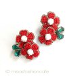 （画像用） ＳＰＡＲＫＬ　イヤリング RED フラワー