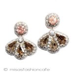 ＳＰＡＲＫＬ　ピアス シャンパン・フローラル