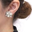 （画像用） パール＆クリスタル・ブーケ ピアスまたはイヤリング