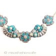 （画像用） ＳＰＡＲＫＬ　ネックレス ターコイズ・フラワー