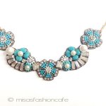 ＳＰＡＲＫＬ　ネックレス ターコイズ・フラワー