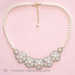 ＳＰＡＲＫＬ　ネックレス ミルクガラスのお花