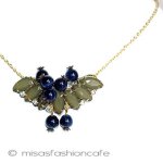 ＳＰＡＲＫＬ　ネックレス 天然石　ブルーベリー