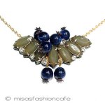 ＳＰＡＲＫＬ　ネックレス 天然石　ブルーベリー