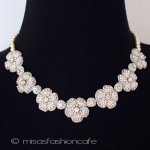 ＳＰＡＲＫＬ　ネックレス パール・クリスタルのお花