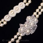 ＳＰＡＲＫＬ　２連ネックレス シェルパール　ロング