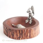 リスと木製のボウル再販！ スプーン付き　（大）