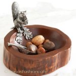 リスと木製のボウル再販！ スプーン付き　（大）