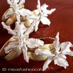 マイケルミショー　胡蝶蘭の花 ナプキンリング４個set 再販！