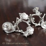 カタツムリと花２個セット ナプキンリング 再販！