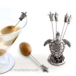 親子の海亀　セット ピックフォーク６本