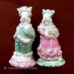 ラビットうさぎ夫婦（花束） 塩コショウ調味料セット