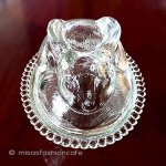 ラビット・うさぎ（大） 蓋付き容器ガラスボウル