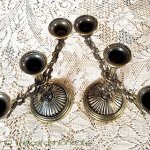 イタリア製ヴィンテージ キャンドルスタンド2個